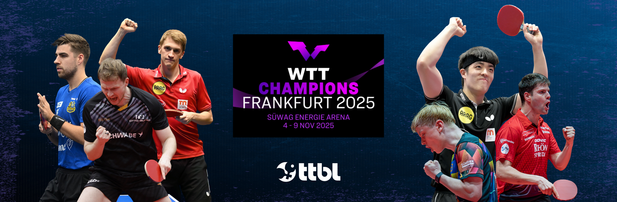 Top-level sport in Frankfurt: TTBL stars aim for the title at the WTT Champions